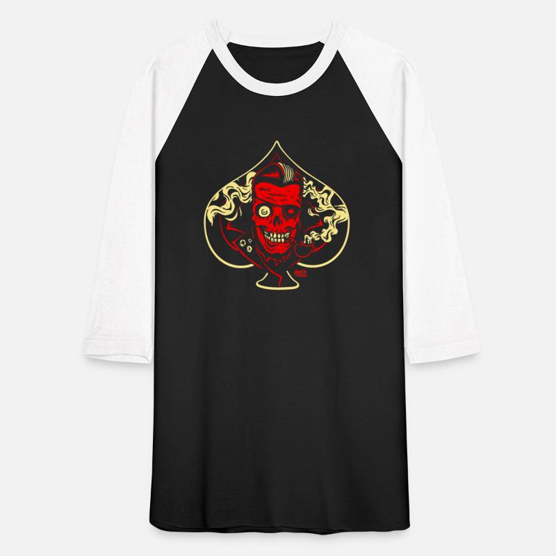 Ace of Spades Rockabilly Skull