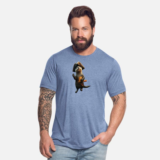 Adventurous Otter Pirate Illustration