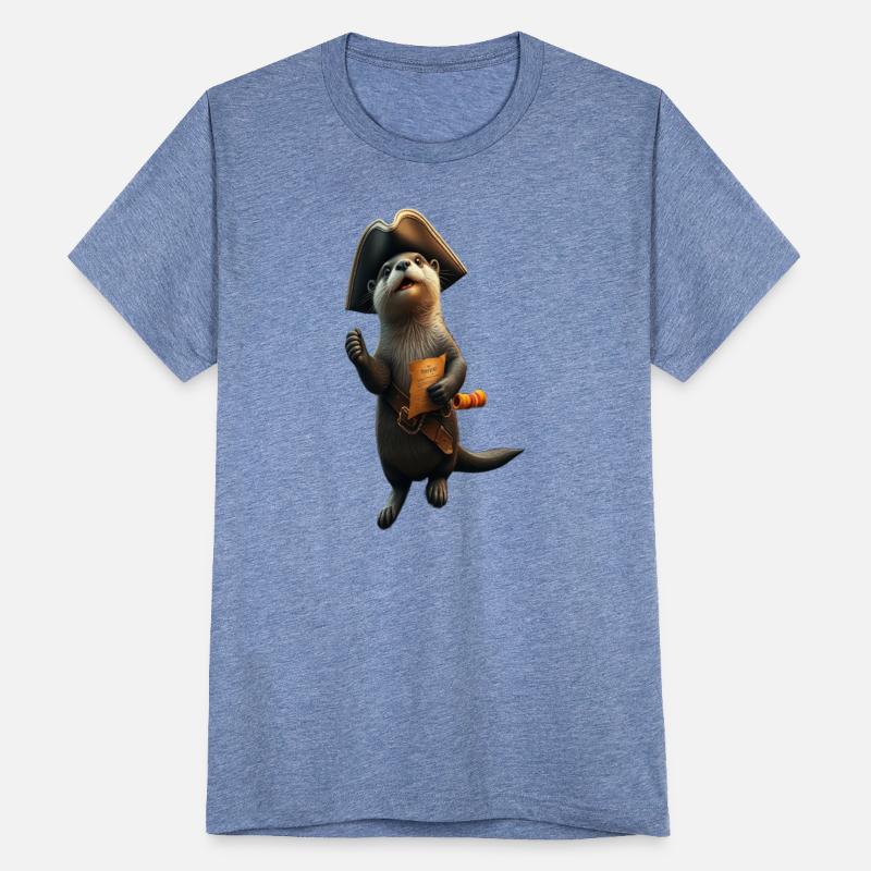Adventurous Otter Pirate Illustration