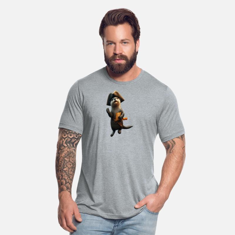 Adventurous Otter Pirate Illustration