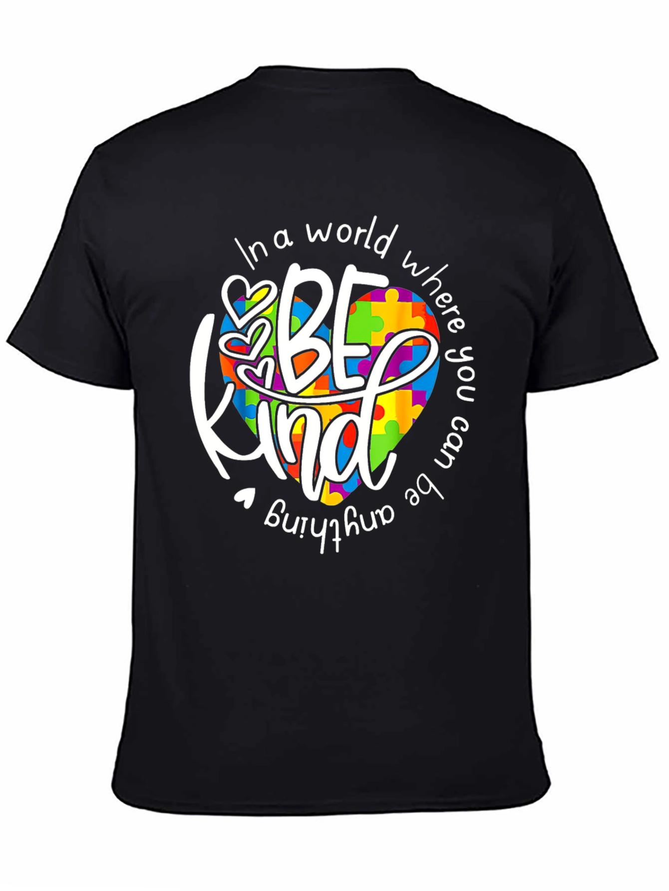 Be Kind Autism Awareness T-Shirt Black