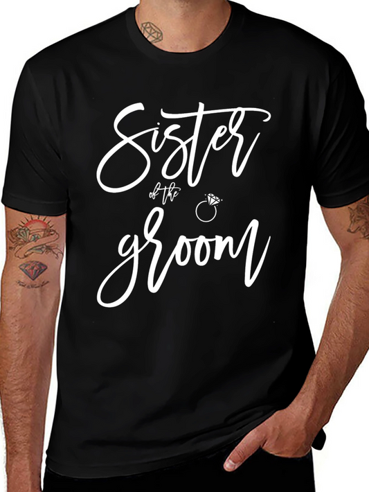 Sister of the Groom Wedding T-Shirt