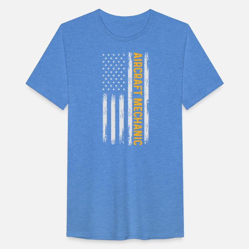 Aircraft Mechanic USA Flag Airplane Gift