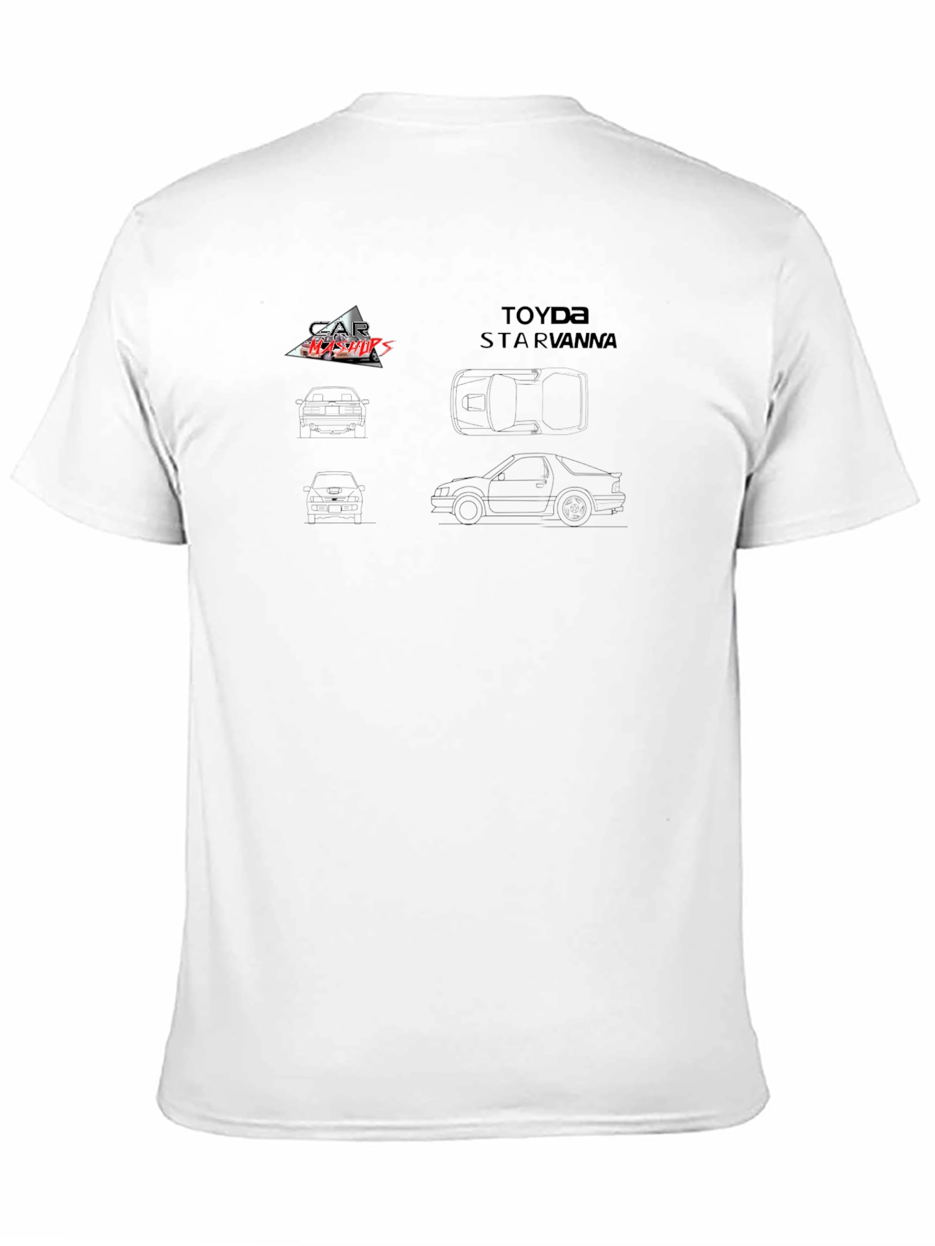 Toyota Starvanna Blueprint Black T-Shirt