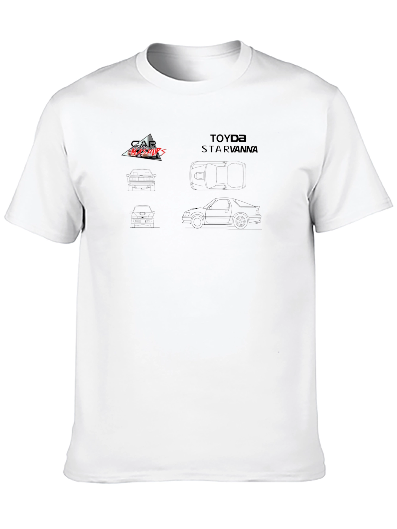Toyota Starvanna Blueprint Black T-Shirt