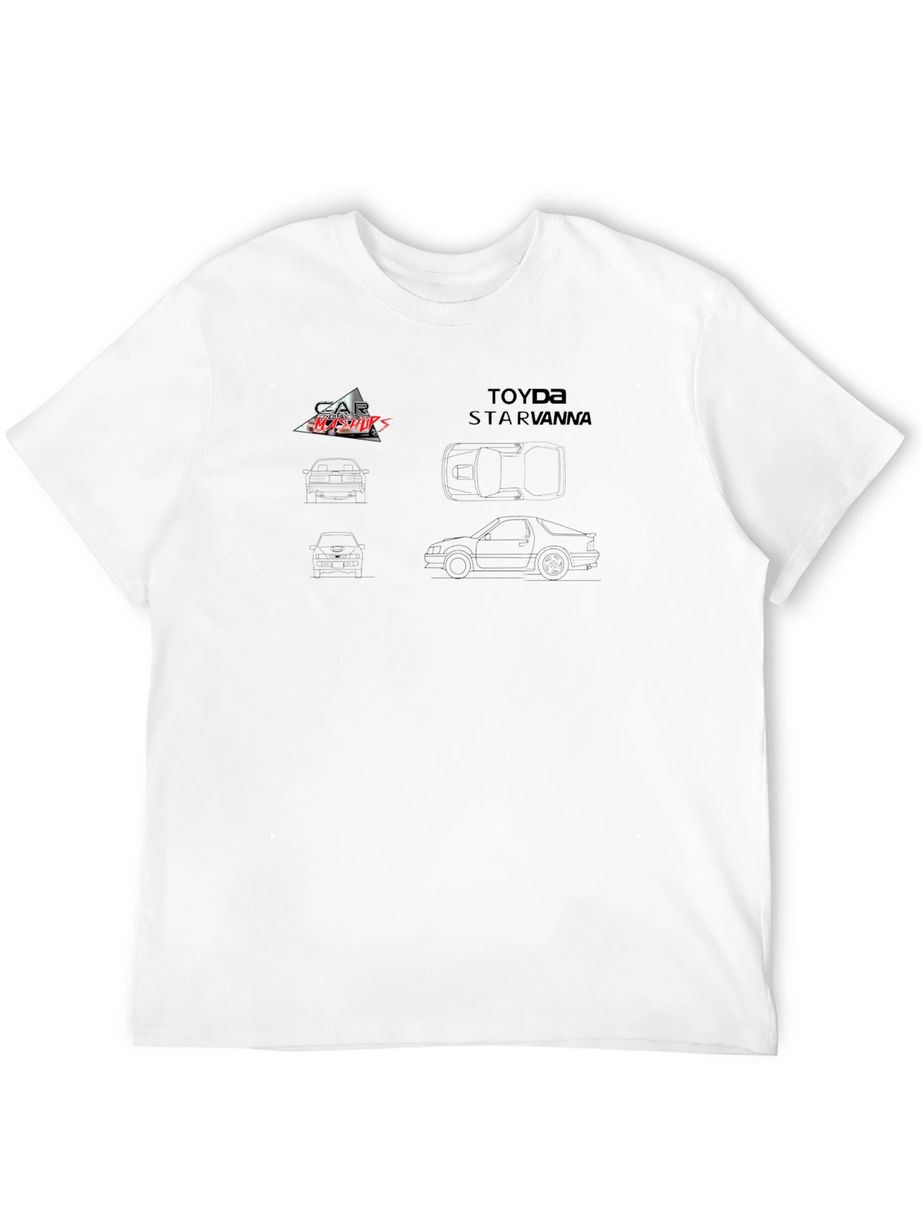 Toyota Starvanna Blueprint Black T-Shirt