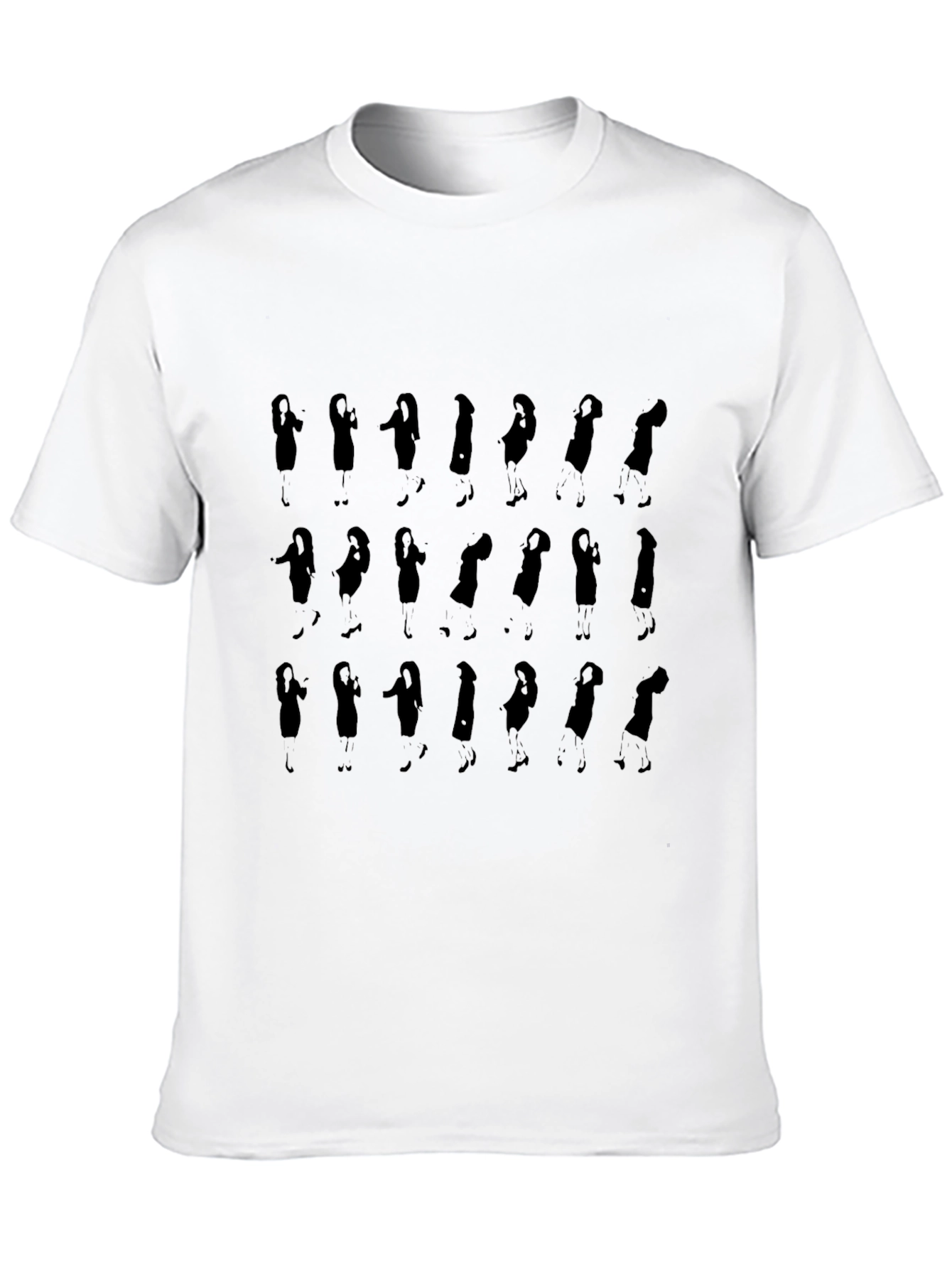 Silhouette Dance Tee - Black Cotton T-Shirt