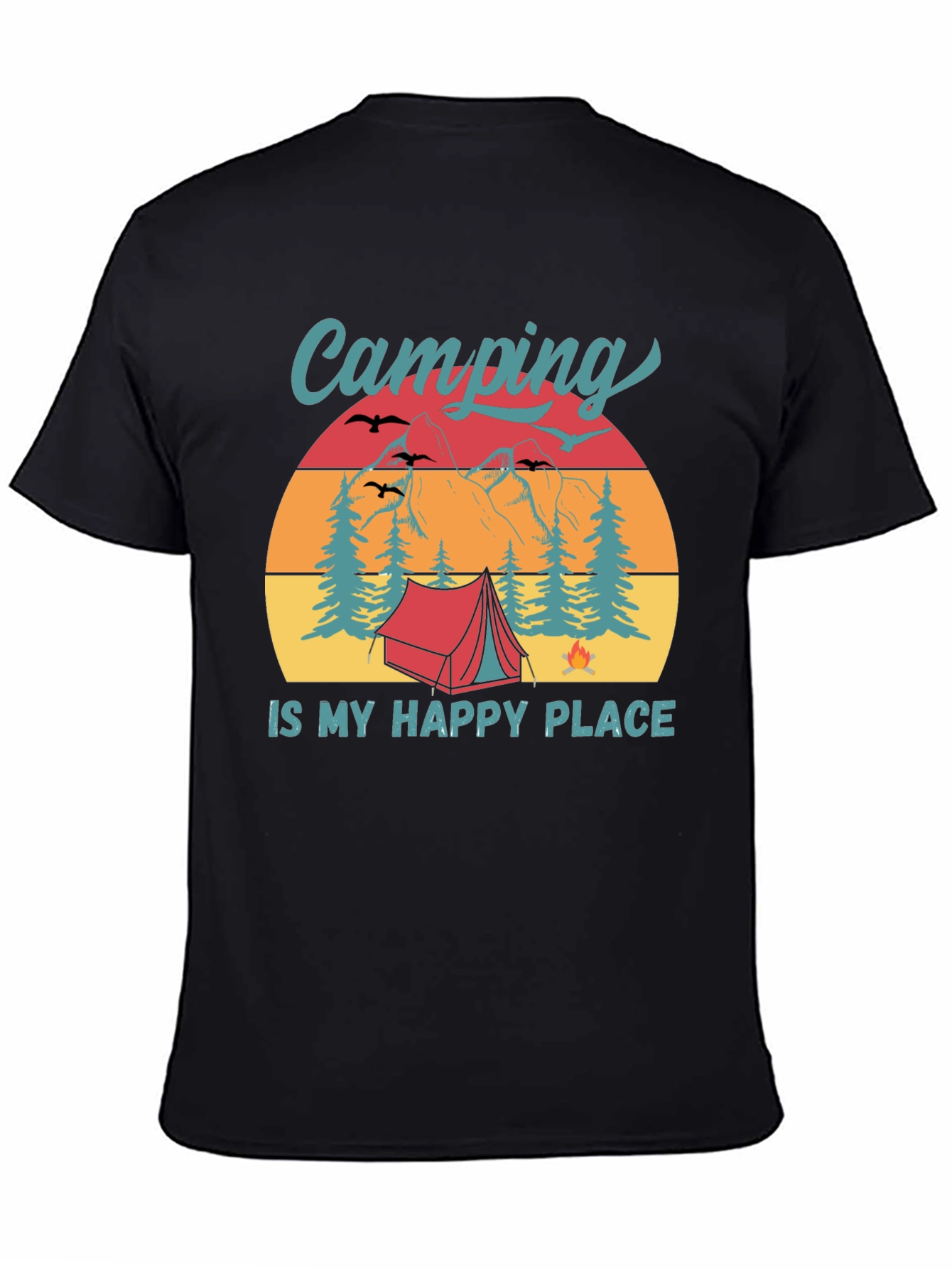 Camping Is My Happy Place Graphic Tee