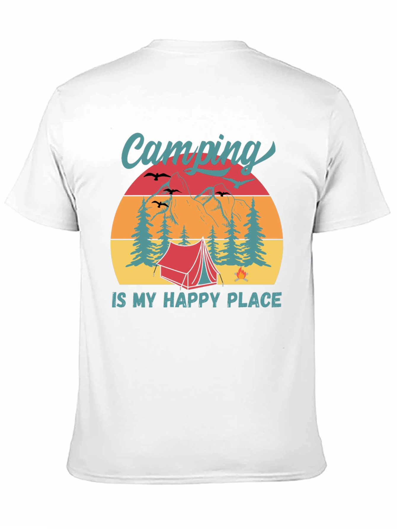 Camping Is My Happy Place Graphic Tee