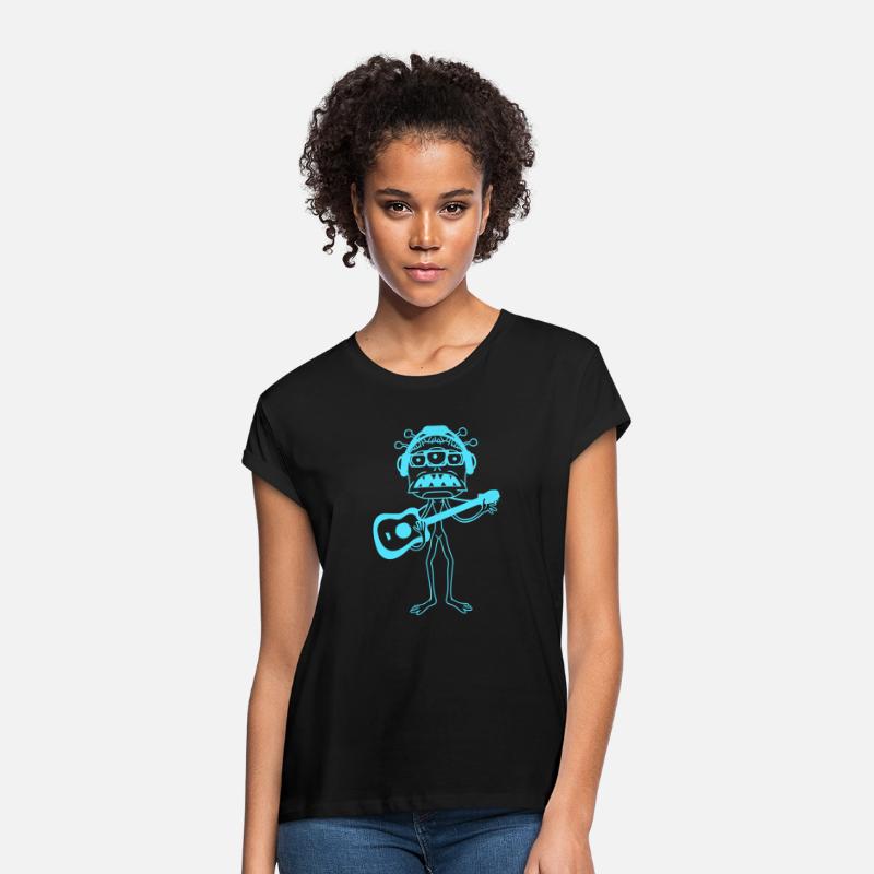 Alien Monster Playing Guitar Headphone Sunglasses