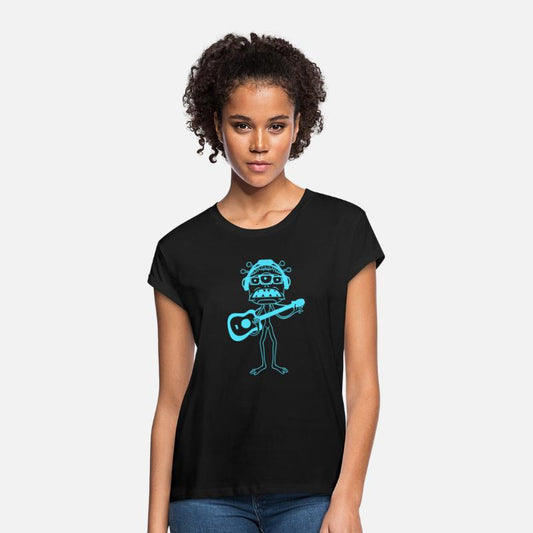 Alien Monster Playing Guitar Headphone Sunglasses