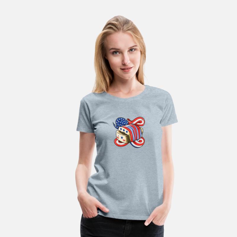 American Flag 4th of July Cute Tofu Bread Gift