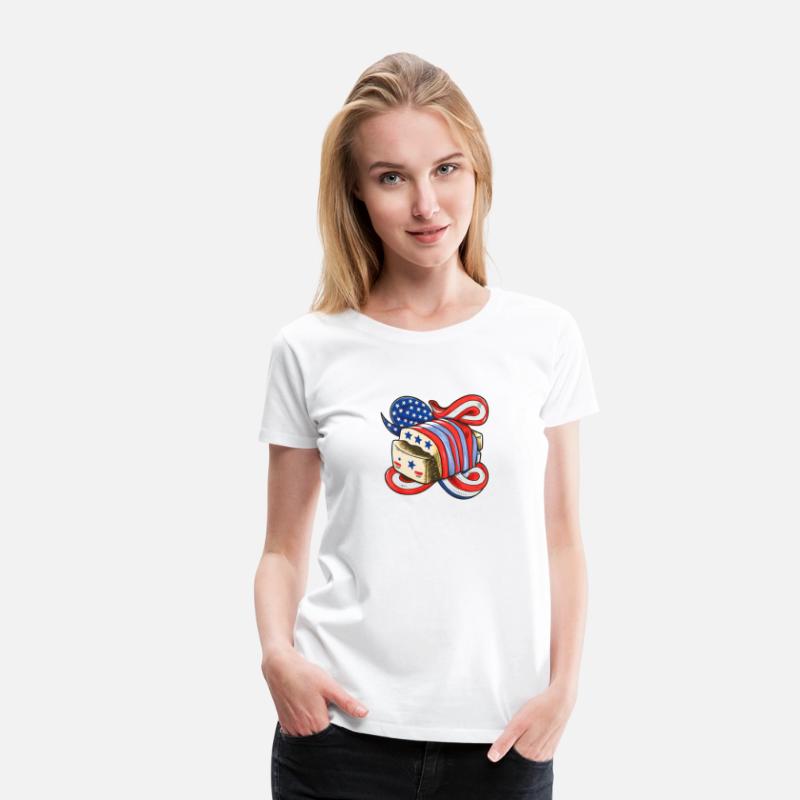 American Flag 4th of July Cute Tofu Bread Gift