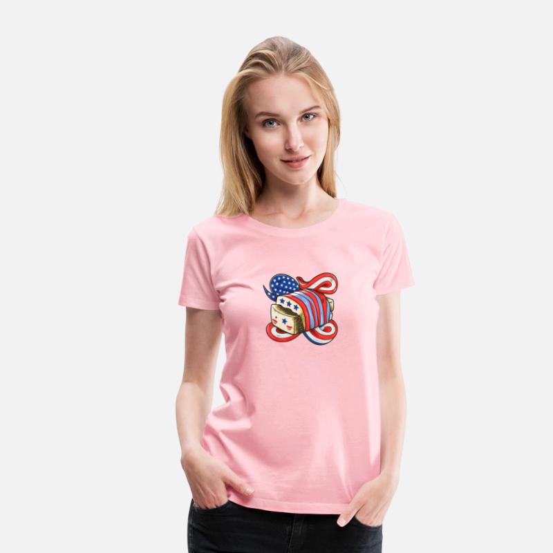 American Flag 4th of July Cute Tofu Bread Gift