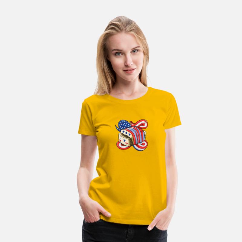 American Flag 4th of July Cute Tofu Bread Gift
