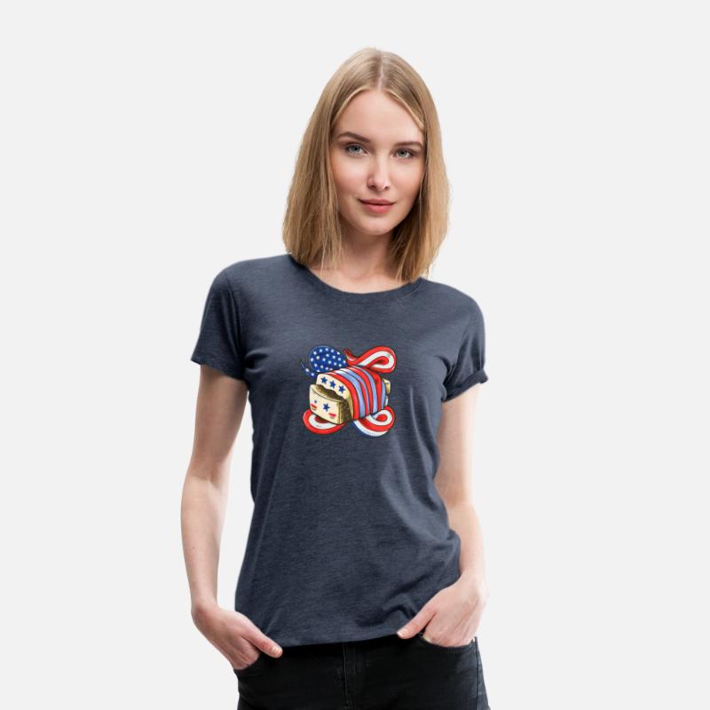 American Flag 4th of July Cute Tofu Bread Gift