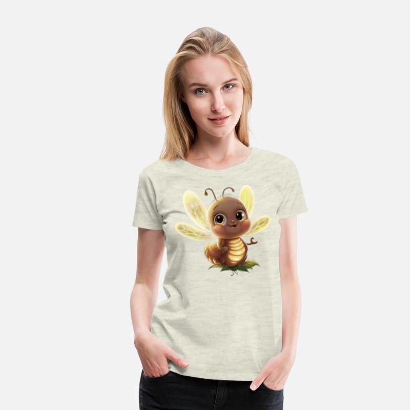 an adorable glowing firefly