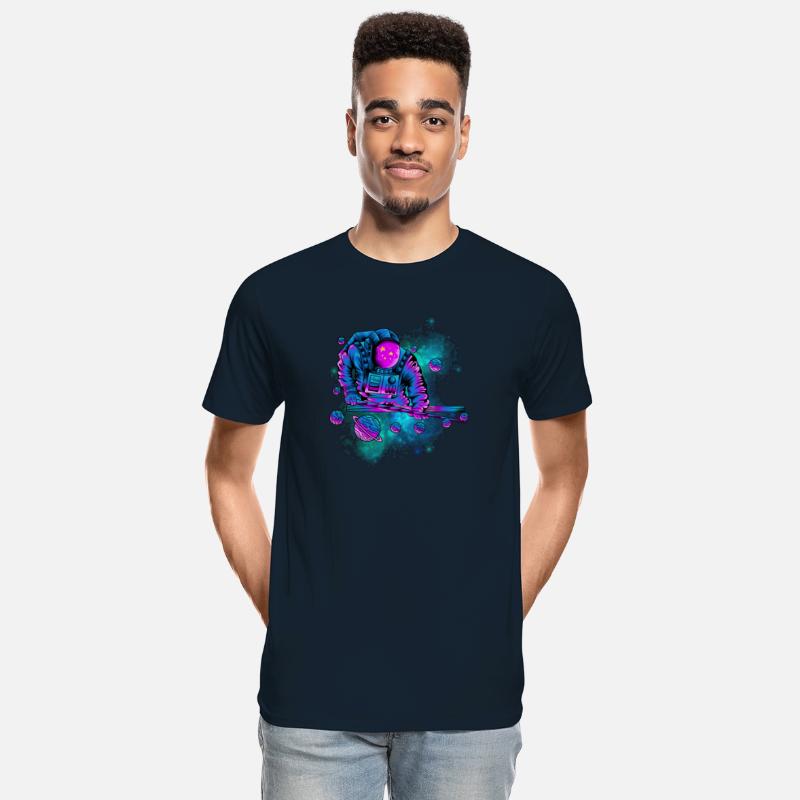 An astronaut playing in space cool design