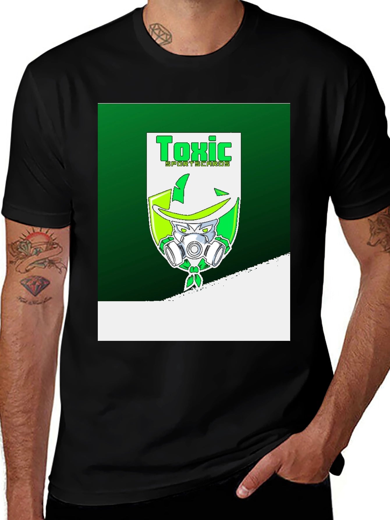 Toxic Sportscards T-Shirt: Green Graphic Tee