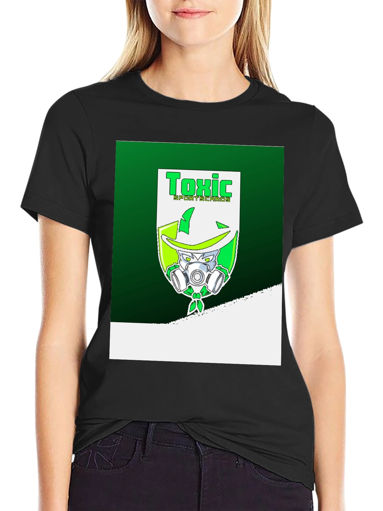 Toxic Sportscards T-Shirt: Green Graphic Tee