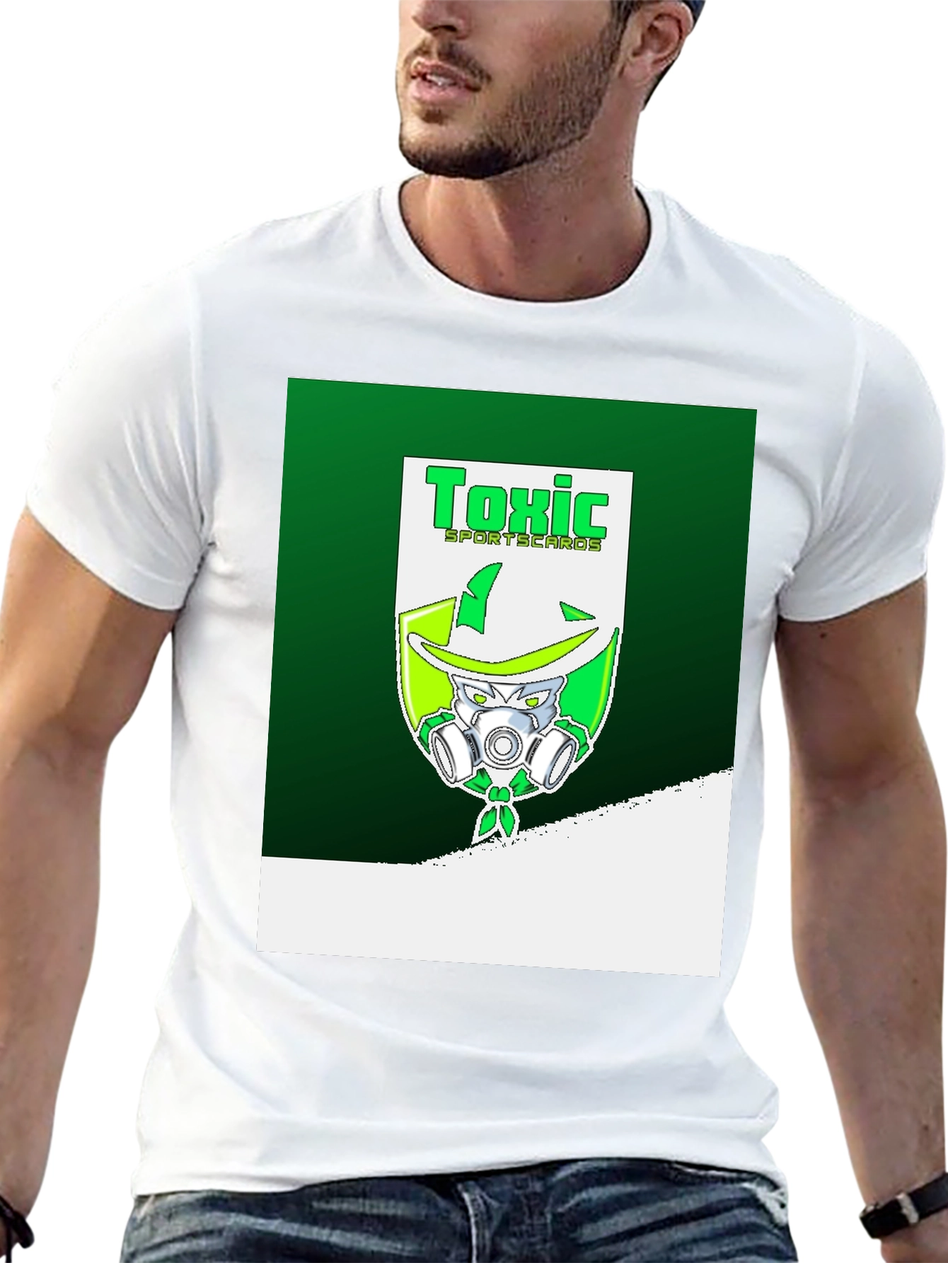 Toxic Sportscards T-Shirt: Green Graphic Tee