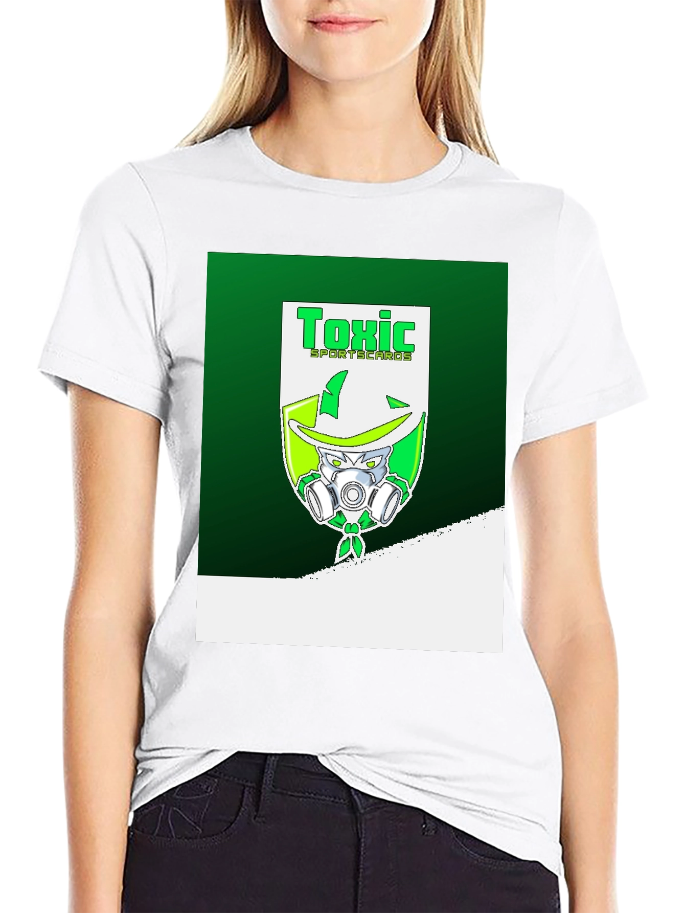 Toxic Sportscards T-Shirt: Green Graphic Tee