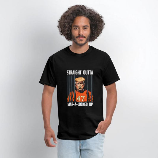 Anti-Trump Funny Straight Outta Mar-A-Locked Up