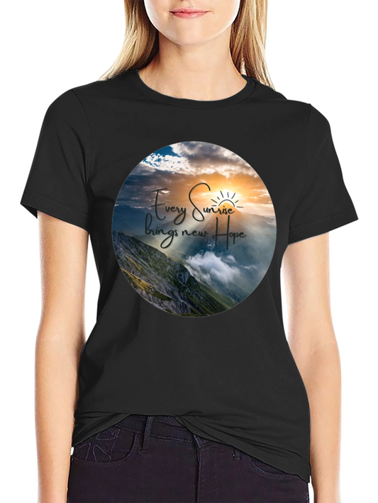 Sunrise Hope Graphic T-Shirt - Inspiring Nature Design