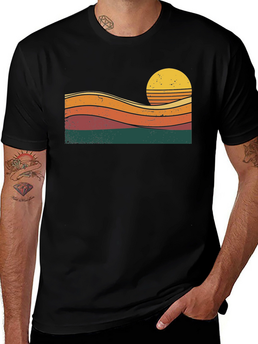 Retro Sunset Graphic T-Shirt