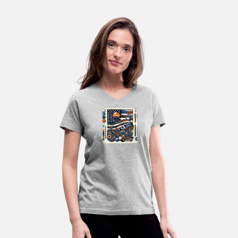 Astronaut and Mountain Adventure Illustration
