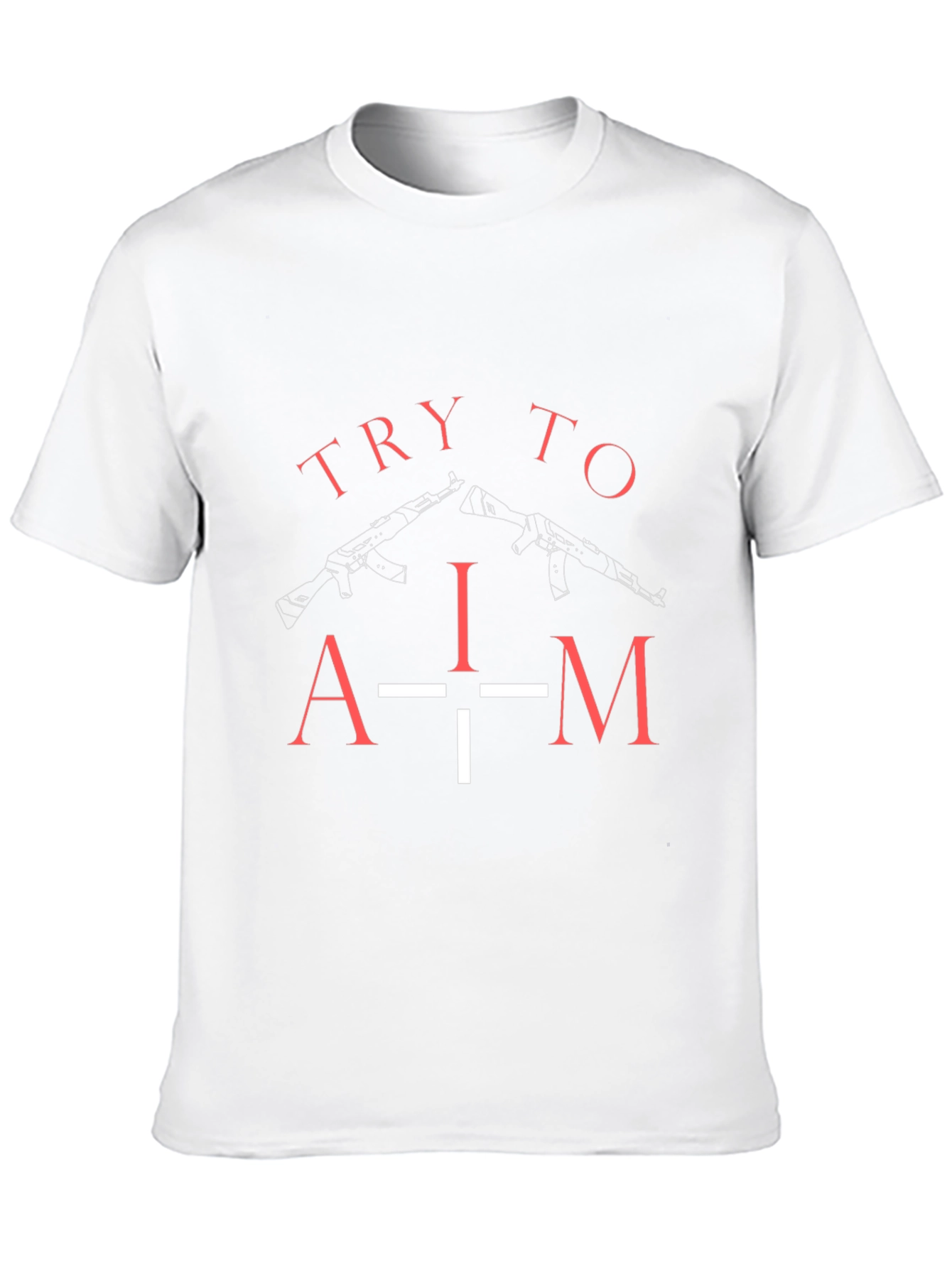Try to Aim Graphic T-Shirt - Black