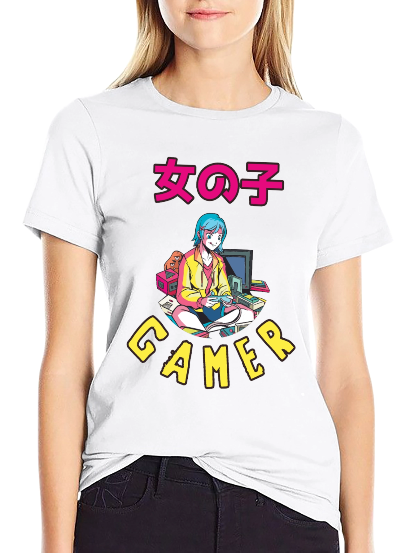 Anime Gamer Graphic T-Shirt