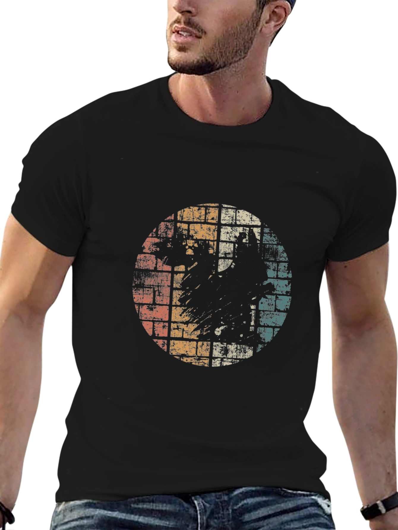 Retro Distressed Graphic T-Shirt