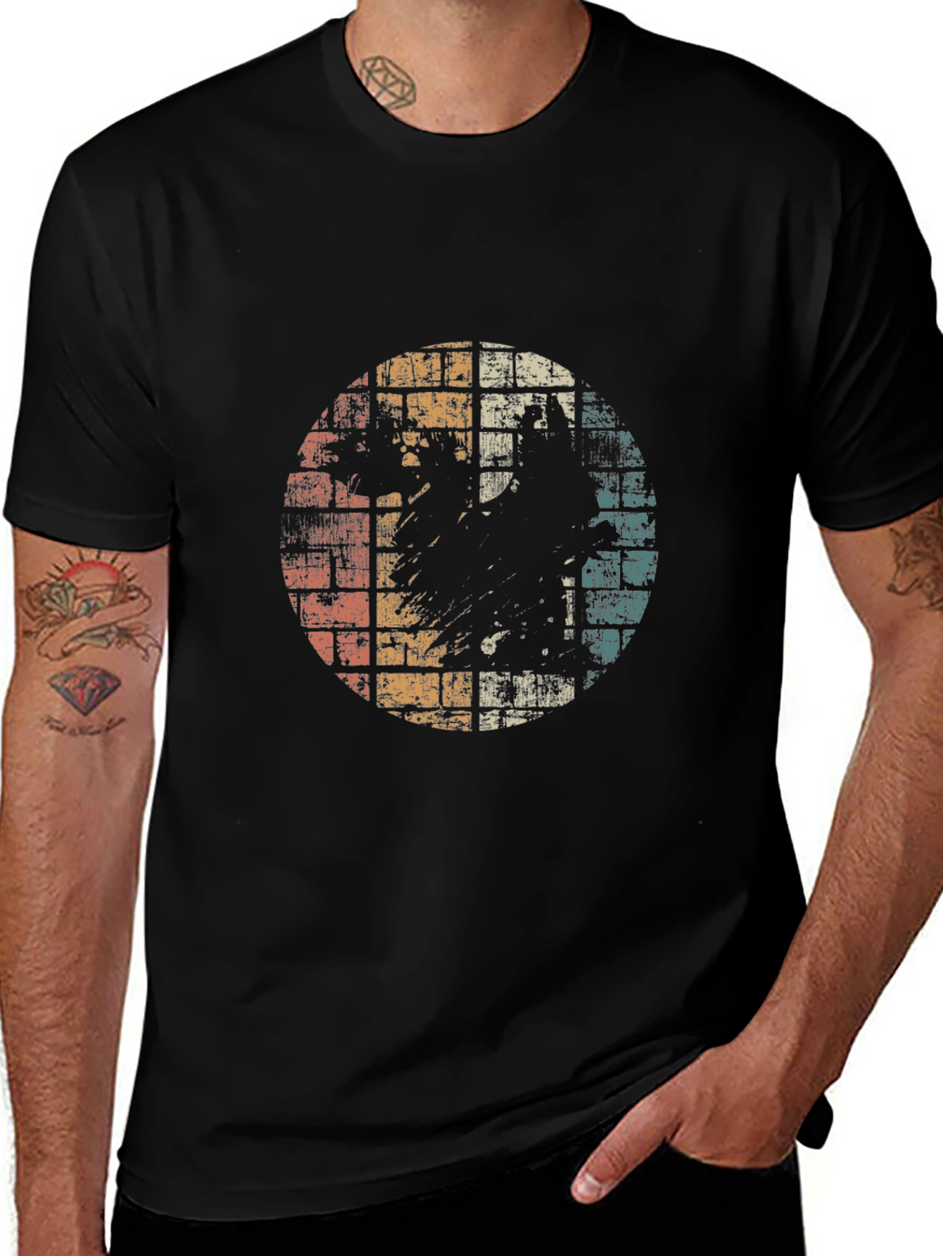 Retro Distressed Graphic T-Shirt