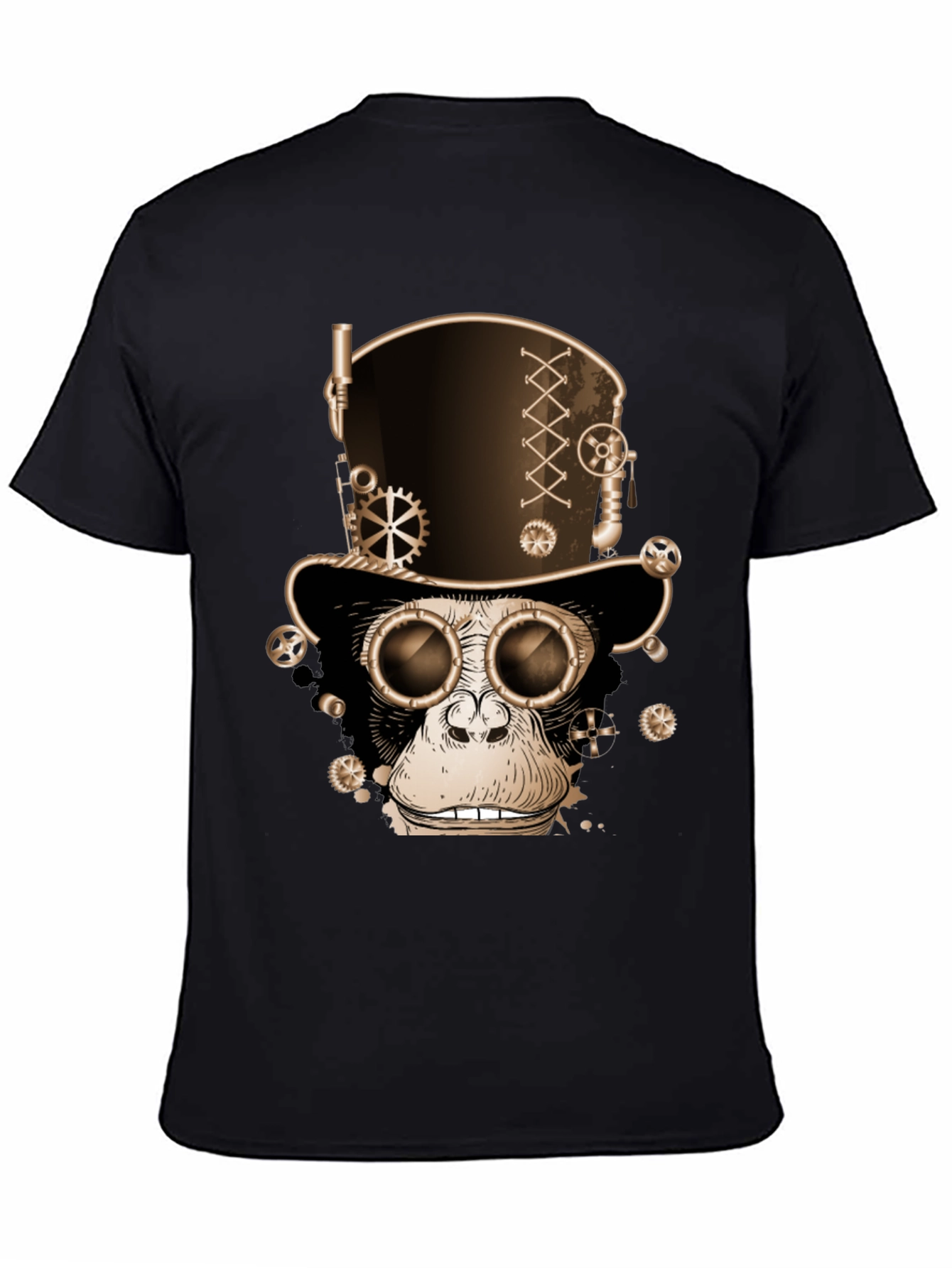 Steampunk Monkey T-Shirt - Gears & Goggles Graphic Tee