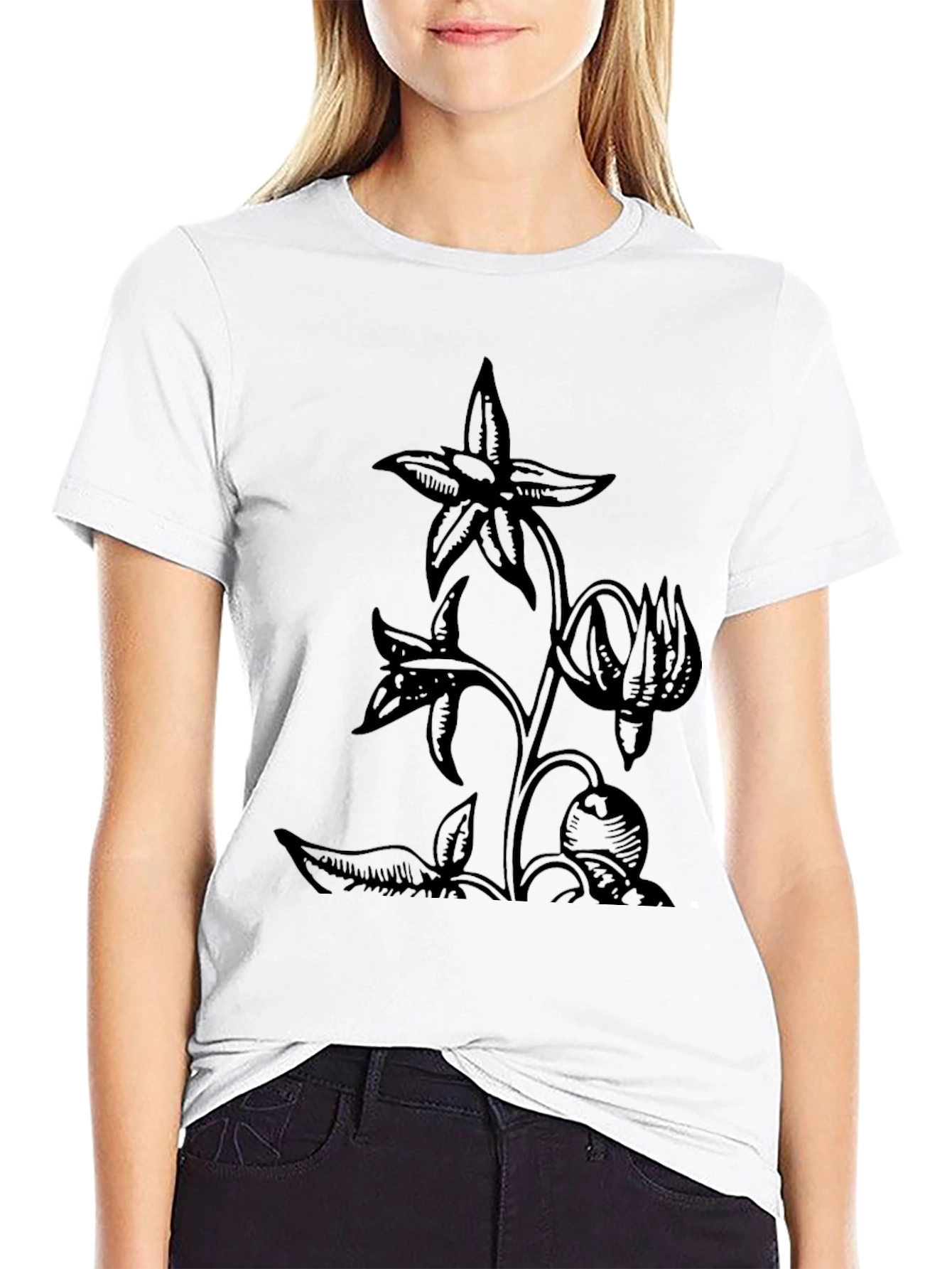 Botanical Black T-Shirt