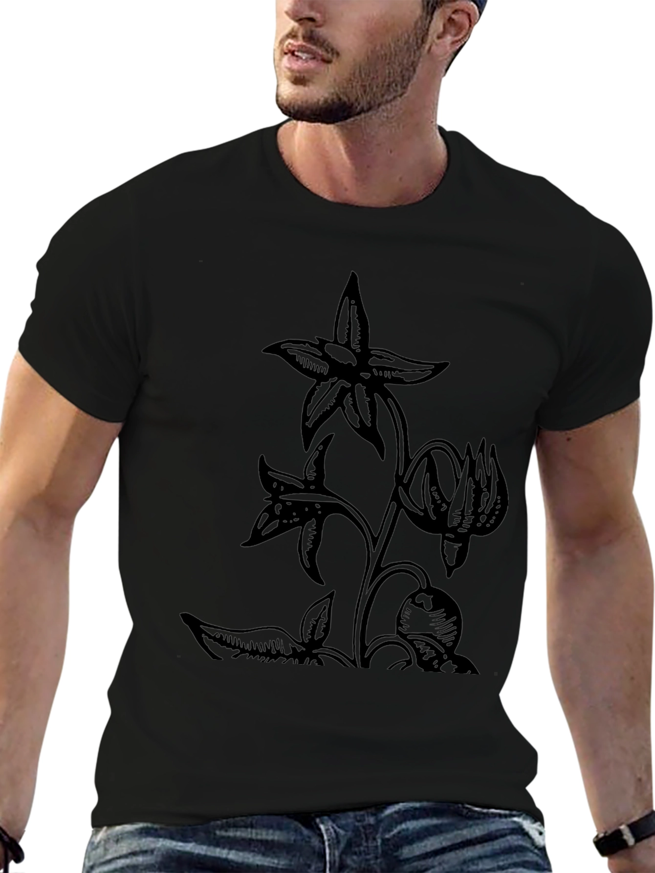 Botanical Black T-Shirt