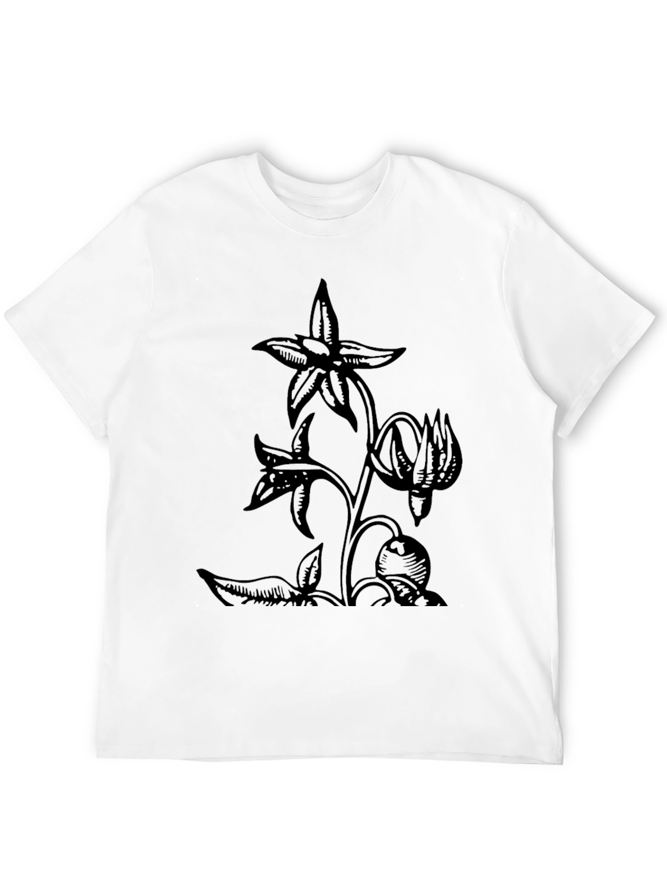 Botanical Black T-Shirt
