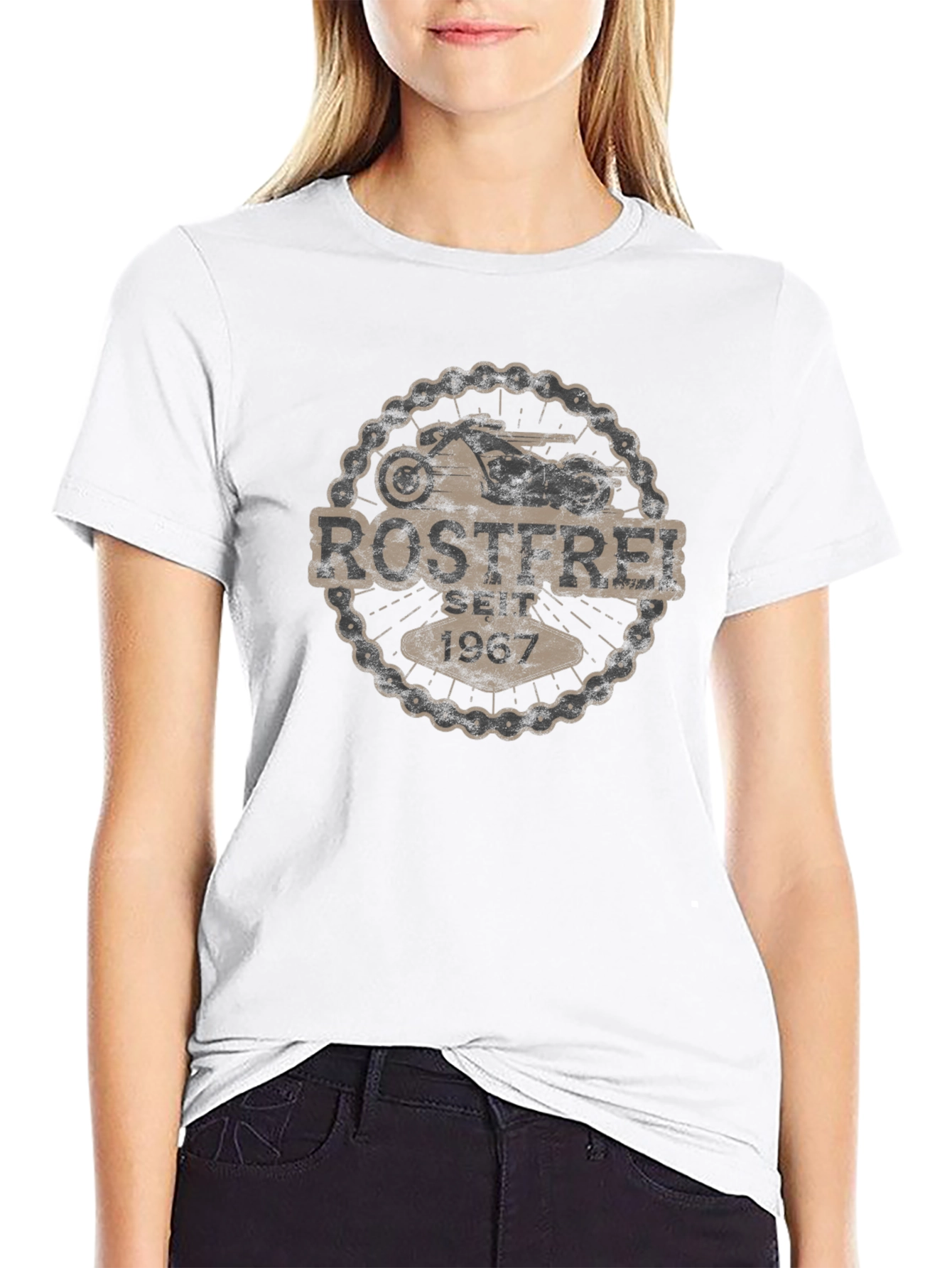 Rostfrei Motorcycle T-Shirt - Black