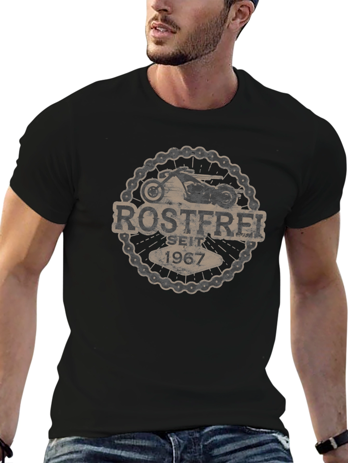 Rostfrei Motorcycle T-Shirt - Black