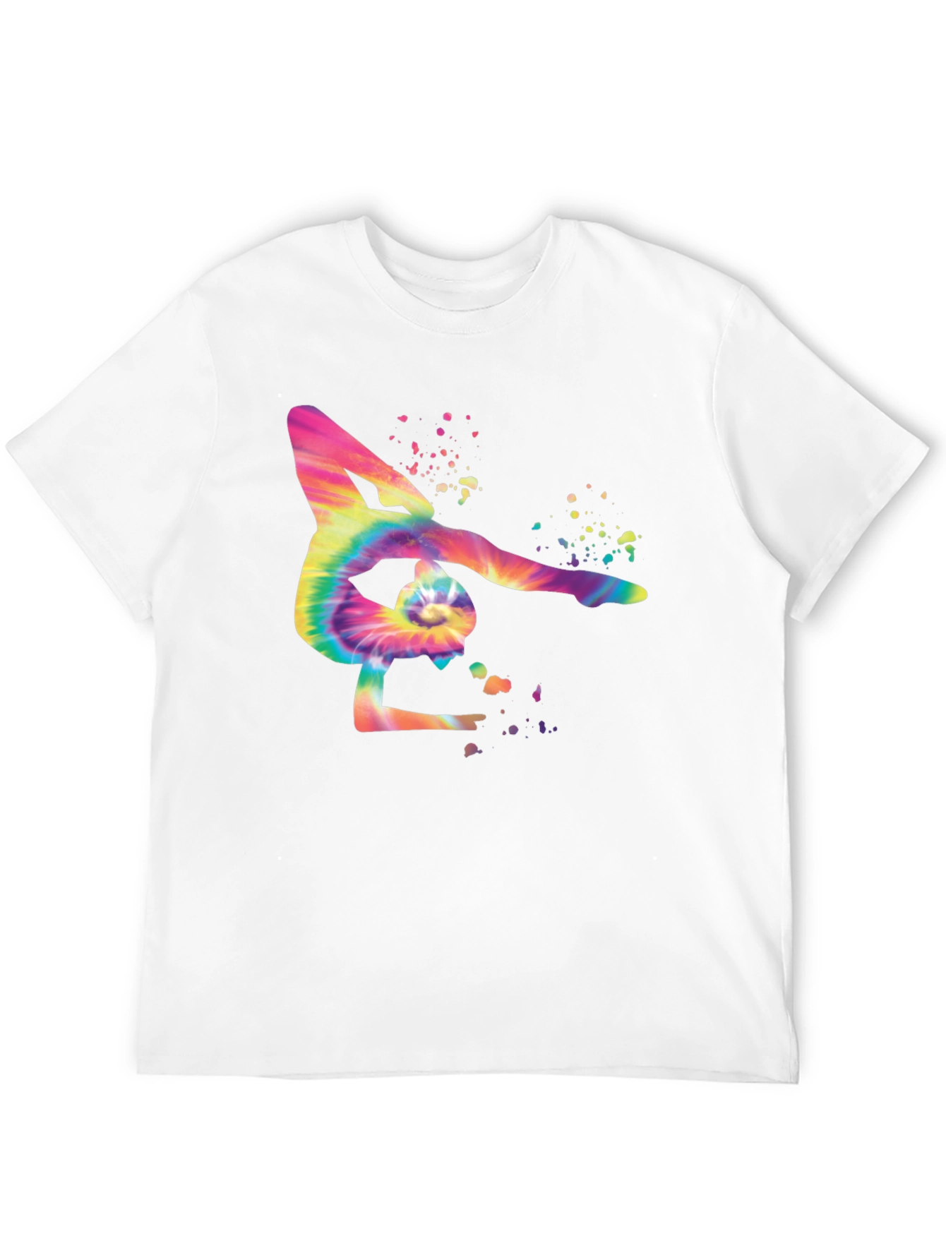 Tie Dye Gymnast Silhouette T-Shirt