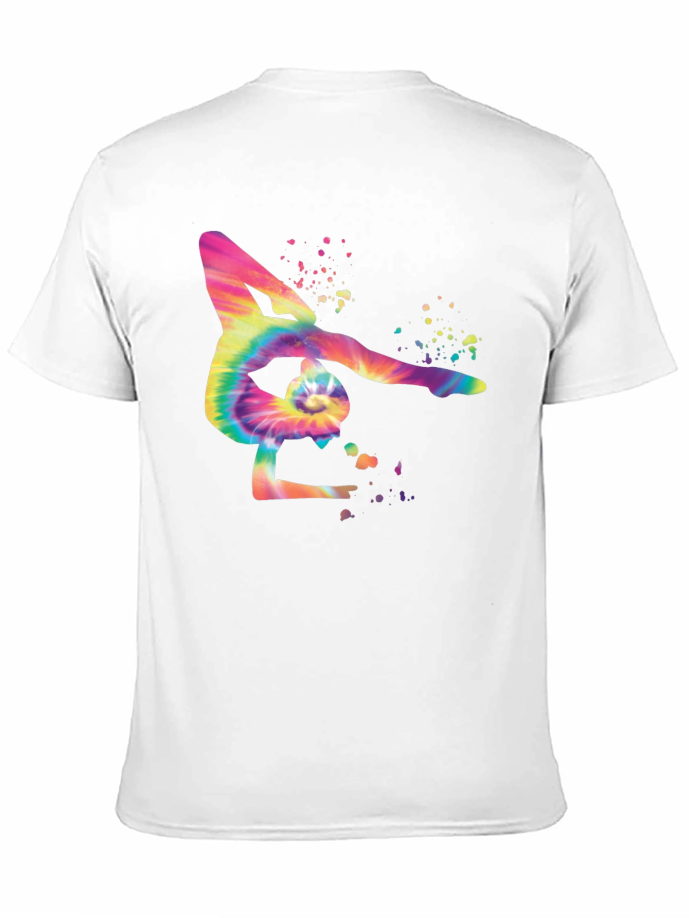 Tie Dye Gymnast Silhouette T-Shirt