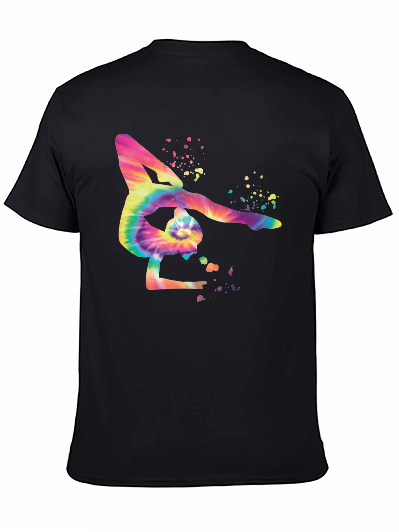 Tie Dye Gymnast Silhouette T-Shirt