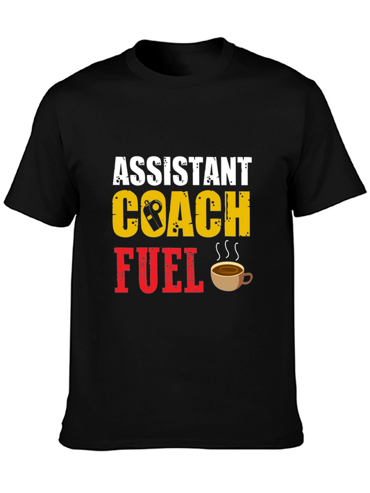 Assistant Coach Fuel T-Shirt - Black Cotton Blend Tee