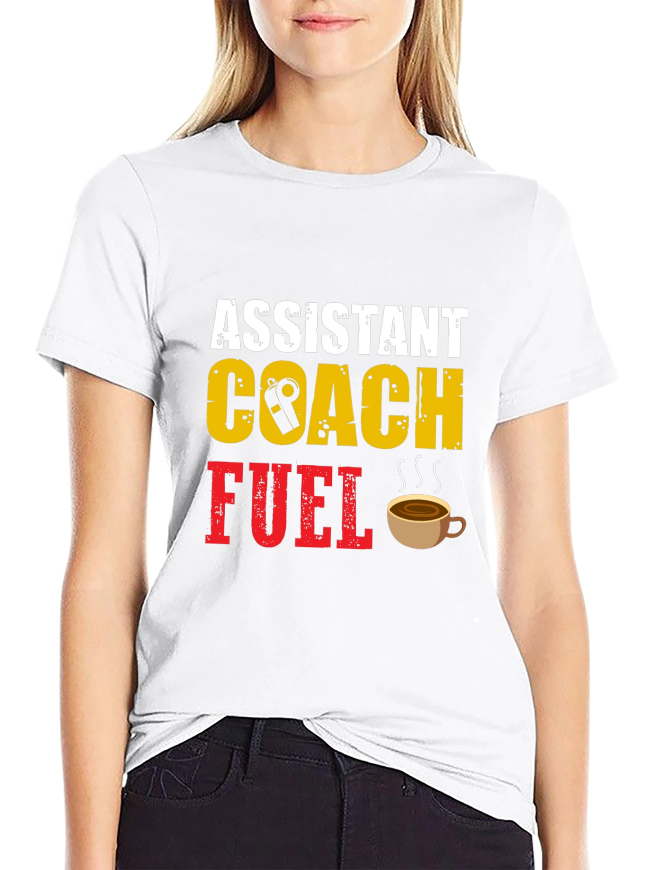 Assistant Coach Fuel T-Shirt - Black Cotton Blend Tee