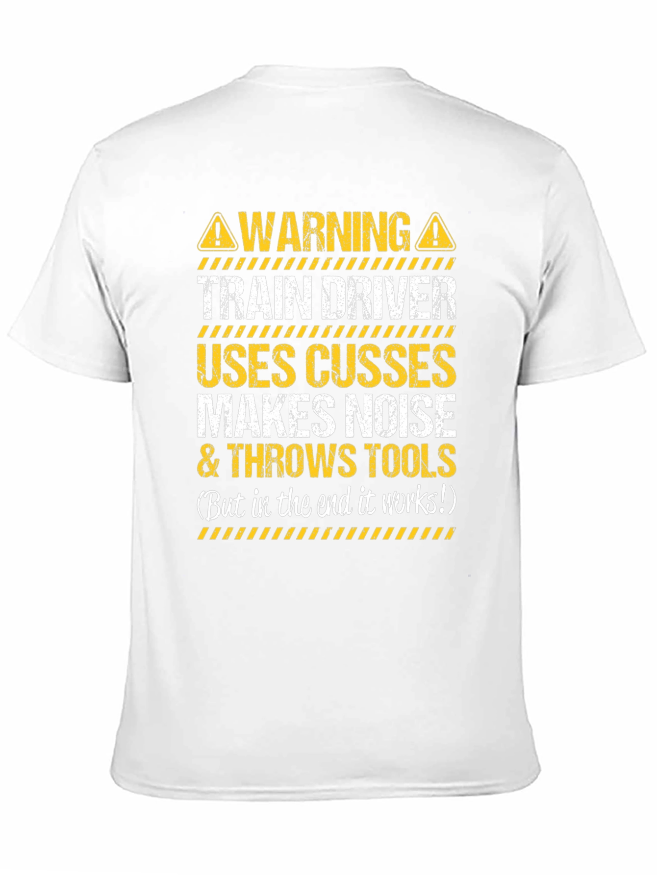 Train Driver Warning Graphic T-Shirt
