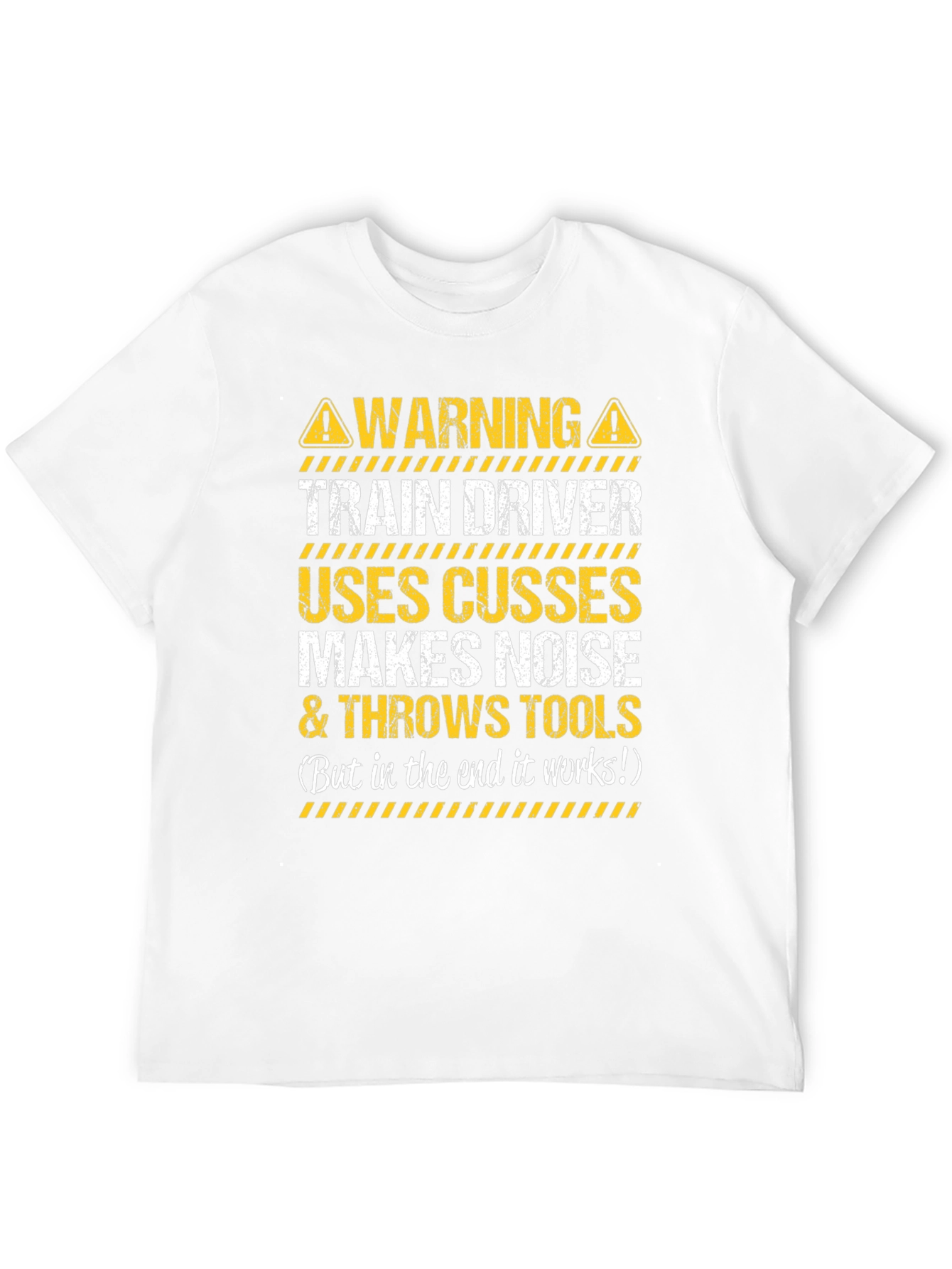 Train Driver Warning Graphic T-Shirt