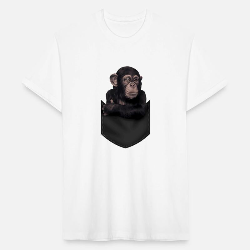 Baby Chimpanzee In Pocket Great Apes Africa