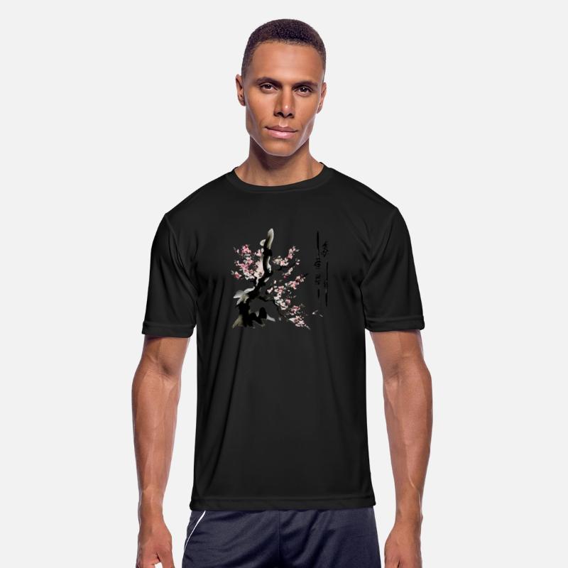 Bamboo Sakura blossoms with Japanese ink