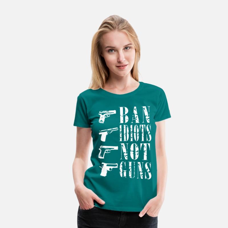 Ban idiots not guns gun rights T-shirt